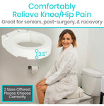 Toilet seat riser (for elongated toilet)