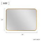 Aluminum Frame Wall Mirror 26-in W x 37.8-in H