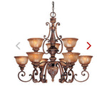 Illuminati - 9 Lights - Chandelier - Bronze Finish