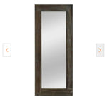 Large Brown Wood Antiqued Rustic Mirror