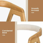Leisure Bamboo Chair Dining Chair w/ Curved Back