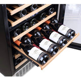 24” Dual Zone Wine Cooler 46 Bottles