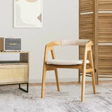 Leisure Bamboo Chair Dining Chair w/ Curved Back