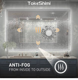TokeShimi 55x36 LED Bathroom Mirror with Light