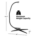 C Hammock Stand Frame For Hanging Swing Chair