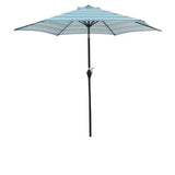 9 ft. Market Patio Umbrella in Blue Stripes