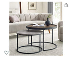 Round nesting coffee table