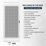 K.D. Heavy Duty Sliding Screen Door