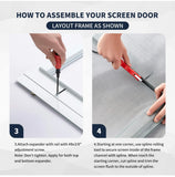 K.D. Heavy Duty Sliding Screen Door