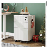 3 Drawer Rolling File Cabinet with Lock