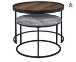 Round nesting coffee table