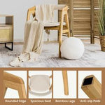 Leisure Bamboo Chair Dining Chair w/ Curved Back