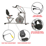 Arm Exerciser Magnetic Recumbent Bike Cross Trainer