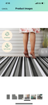 Trava Home Indoor/Outdoor Rug Black - Gray Stripe, 6' x 9'