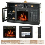 48” Fireplace TV Stand W/ 1400W Electric Fireplace