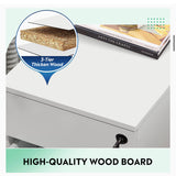 3 Drawer Rolling File Cabinet with Lock