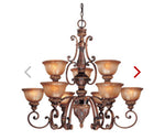 Illuminati - 9 Lights - Chandelier - Bronze Finish