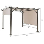 10 ft. x 10 ft. Metal Frame Patio Gazebos in Beige