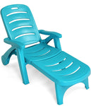 Plastic chaise lounger