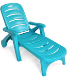 Plastic chaise lounger