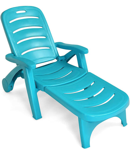 Plastic chaise lounger