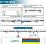 (6 Pack) Barrina LED T5 Integrated Single Fixture, 4FT,