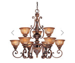 Illuminati - 9 Lights - Chandelier - Bronze Finish