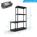 4-Tier Garage Shelving with 2-Tier Tool Organizer